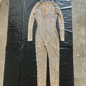 Fashion Nova Sheer Sequin Bodysuit